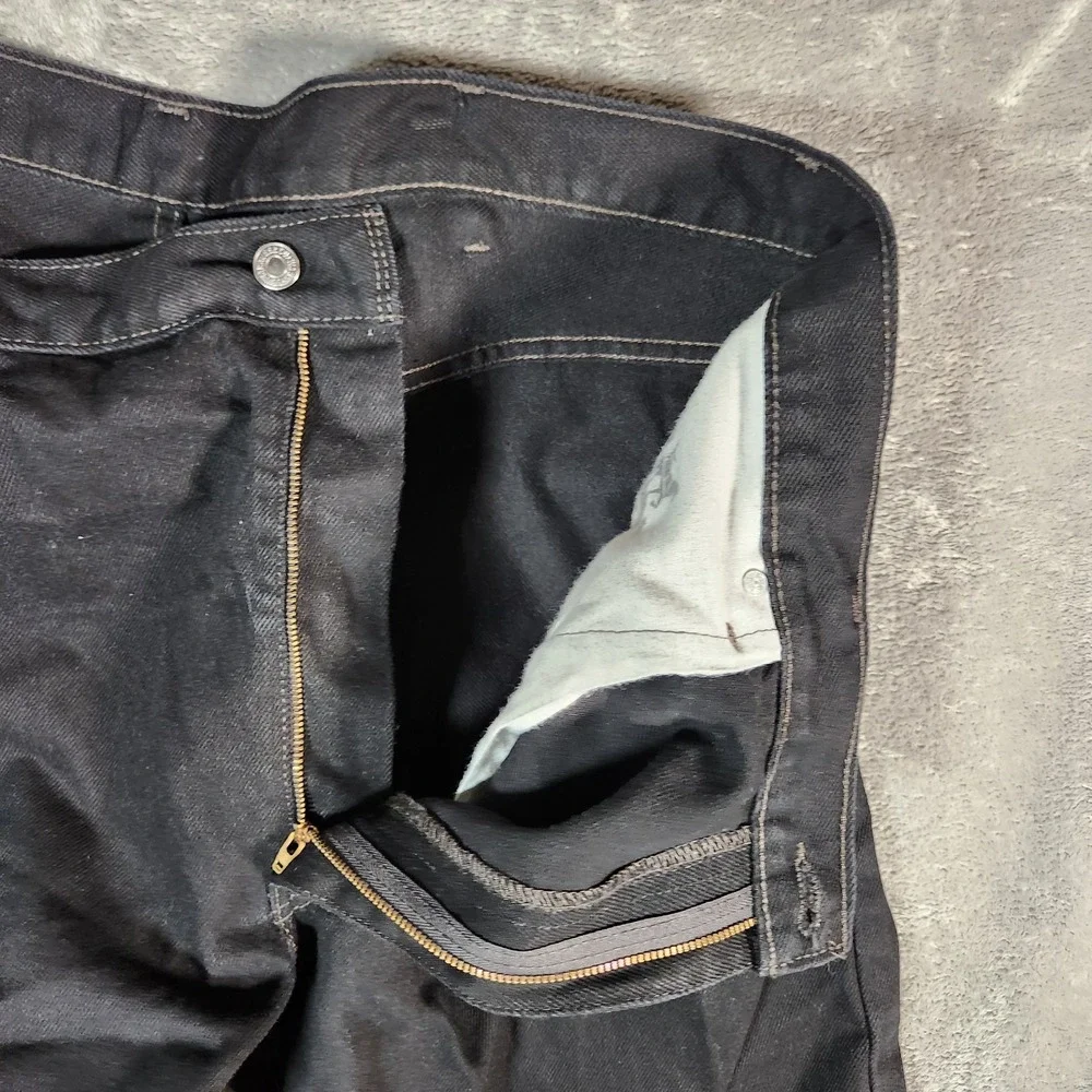 Levi's 505 Jeans Men's 42X30 (Tag 44X30) Black Y2K 90s Straight‎